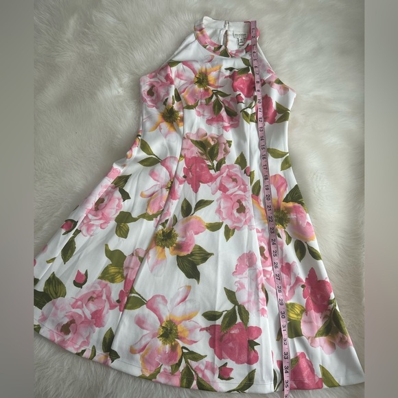 Enfocus studio dress. A-line. Flowers. Sleeveless. Midi - Picture 7 of 9